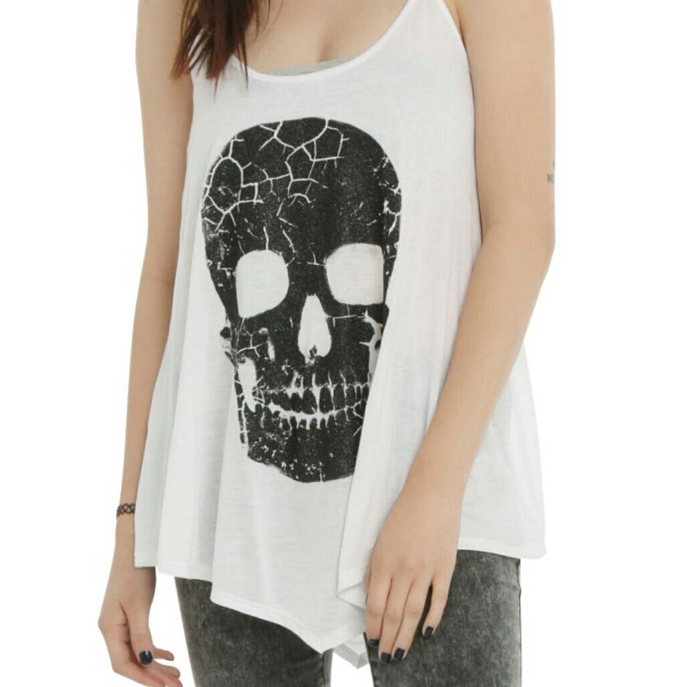 LAST CHANCE! HOT TOPIC 💀Glitter Skull💀 Tank
